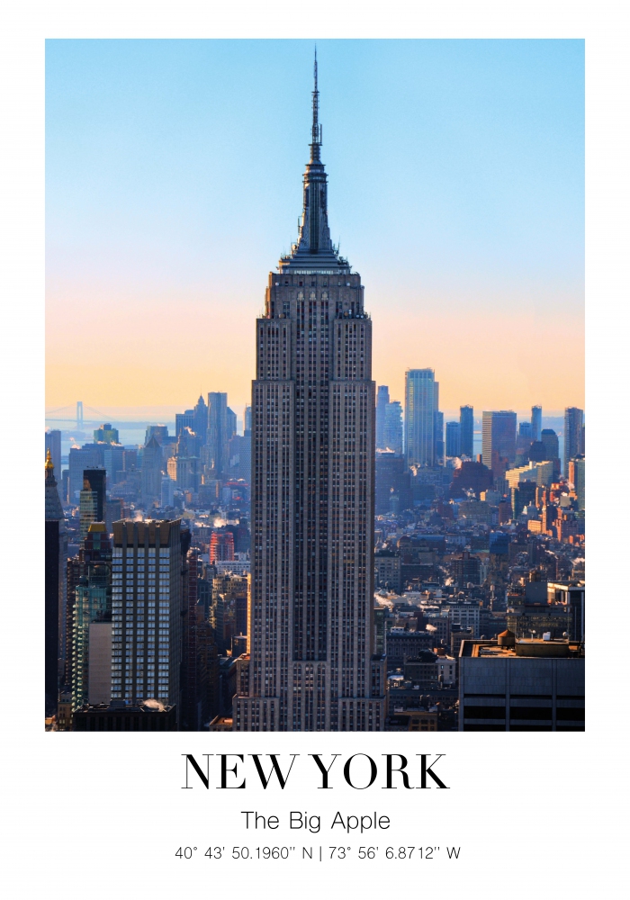 Plakát New York - Empire state building