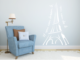 Eiffelova věž - Samolepka na zeď