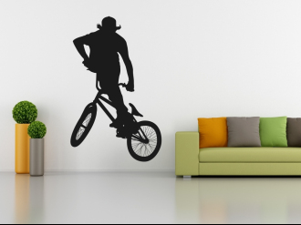 BMX Biker - Samolepka na zeď